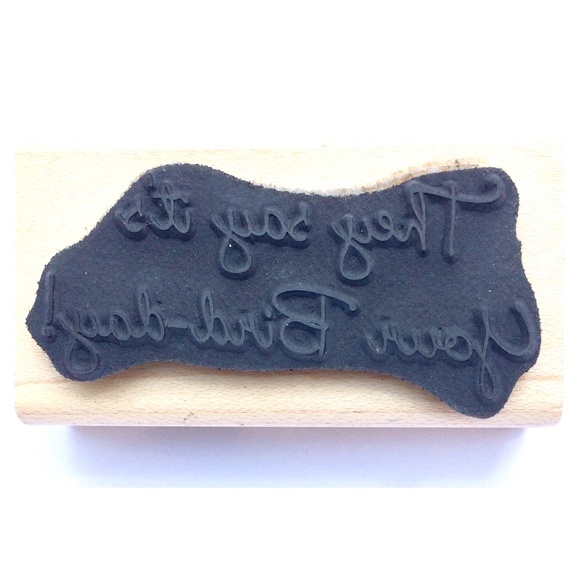 Stampendous rubber stamp birthday Bird Day by Fran Seiford - Picture 2 of 3